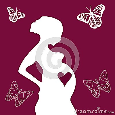 Pregnancy Cartoon Illustration