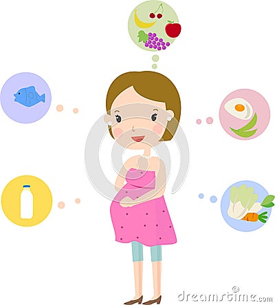 Pregnant Vector Illustration