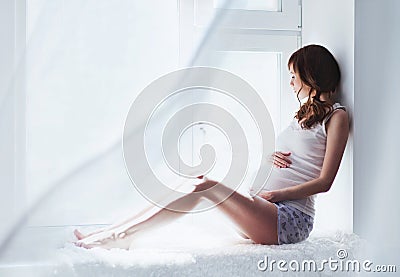 Pregnant woman Stock Photo