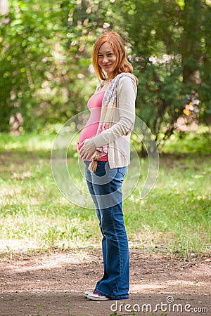 Pregnant woman Stock Photo