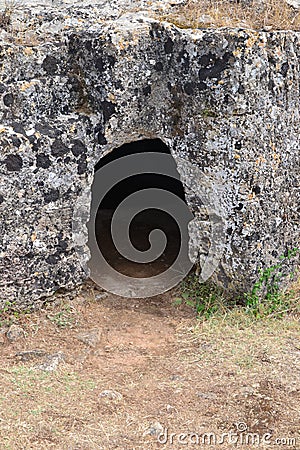 Prehistoric grave Stock Photo