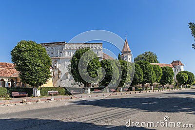 Prejmer Fortified Church Biserica fortificata din Prejmer is not even a church - it is a powerful fortress Stock Photo