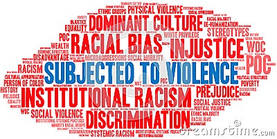 Prejudice Word Cloud Vector Illustration