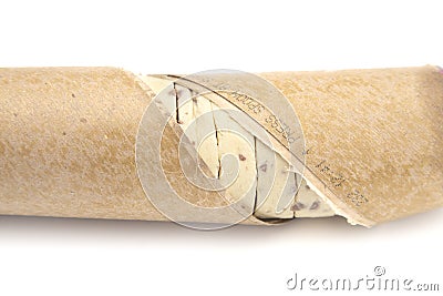 Premade Dough in a Cardboard Tube Stock Photo