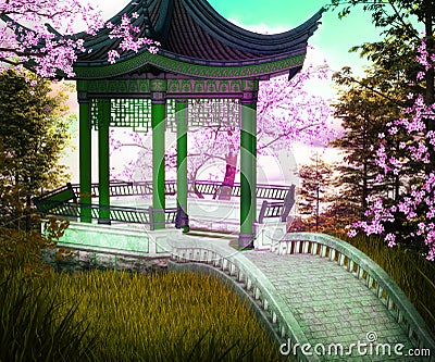 Premade Japan Background Stock Photo