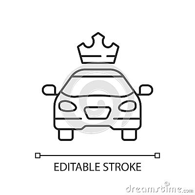 Premier cars linear icon Vector Illustration