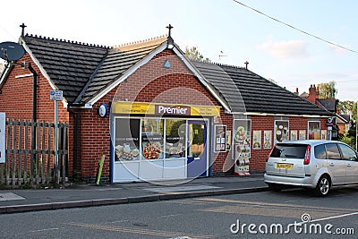 Premier convenience store Melton road, Syston, taken on a summers afternoon Editorial Stock Photo