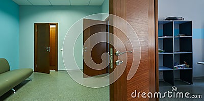 Premise and corridor Stock Photo