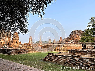 Premise of Wat Maha That, Ayutthaya Stock Photo