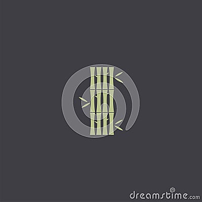 Premium bamboo logo design Vector Illustration