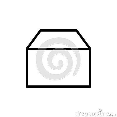 Premium box icon or logo in line style. Vector Illustration