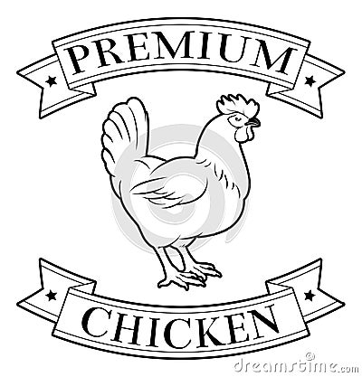 Premium chicken icon Vector Illustration