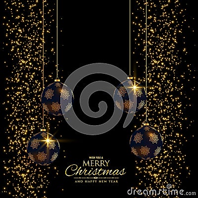 Premium christmas holiday background with glitter Vector Illustration