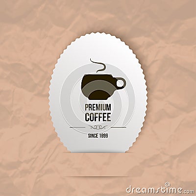 Premium coffee background Vector Illustration