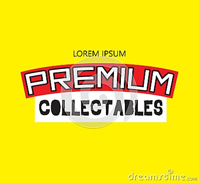 Premium Collectables Logo Design Stock Photo