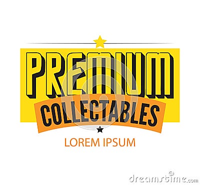 Premium Collectables Logo Design Vector Illustration