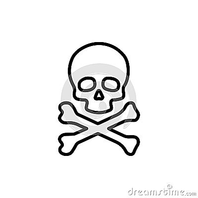 Premium death icon or logo in line style. Vector Illustration