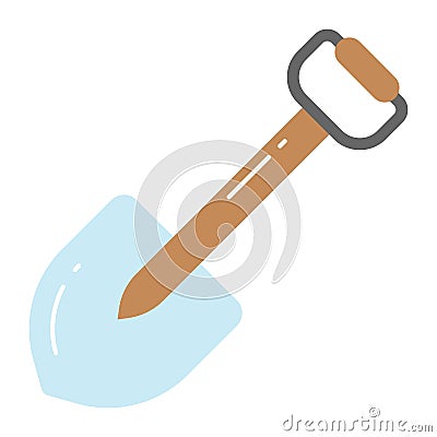Premium design vector of shovel, construction tool icon Vector Illustration