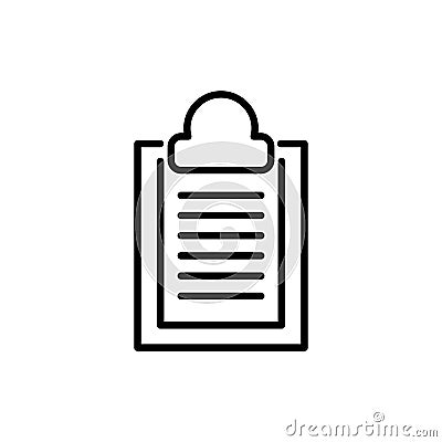 Premium document icon or logo in line style. Vector Illustration