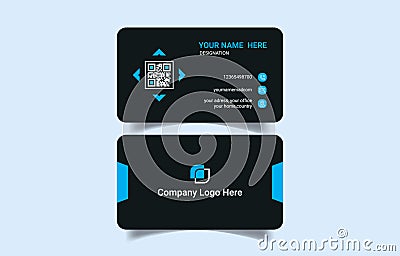 Premium elegant vector business card Vector Illustration