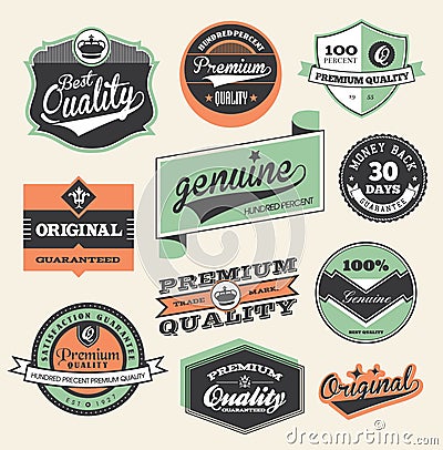 Premium and High Quality Label Vector Illustration