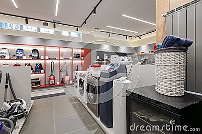 Premium home appliance store interior Stock Photo