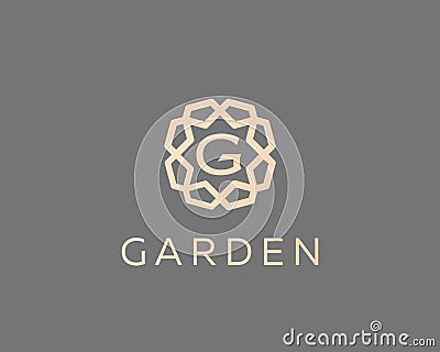 Premium letter G logo icon vector design. Luxury jewelry frame gem edge logotype. Print monogram initials stamp sign Vector Illustration