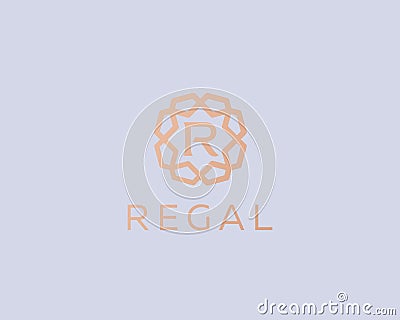 Premium letter R logo icon vector design. Luxury jewelry frame gem edge logotype. Print monogram initials stamp sign Vector Illustration