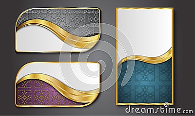 Premium Luxury cards,Retro Backgrounds. Vector Illustration
