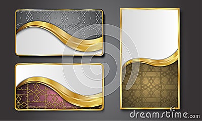 Premium Luxury cards,Retro Backgrounds. Vector Illustration