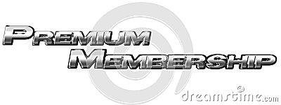 Premium Membership Sign Stock Photo