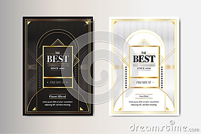 Premium Quality Luxury Branding Design Template Stock Photo