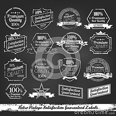 Premium Quality - Satisfaction Guarantee Label Vector Illustration