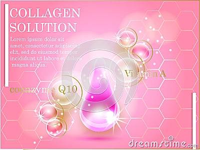 Premium shining serum droplet. Vector illustration. Vector Illustration