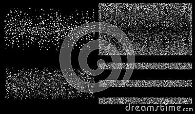 Premium Sparkling New Year Christmas Garland Vector Illustration