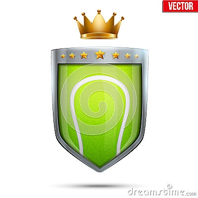 Premium symbol of Tennis Vector Illustration
