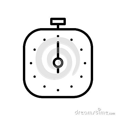 Premium time icon or logo in line style. Vector Illustration