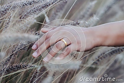 Prenuptial Qatar Sunset Hands Feet Sweet Couple Doha Marriage Married Prenup Stock Photo