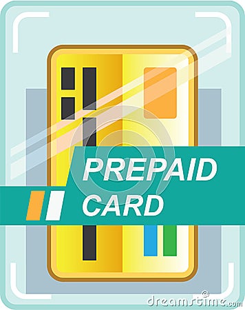 Prepaid Card vector Vector Illustration