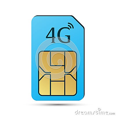 Prepaid And Postpaid SIM Card Icon, Glossy And Shiny Realistic Mobile Phone SIM Card Vector, Subscriber Identity Module Design In Vector Illustration