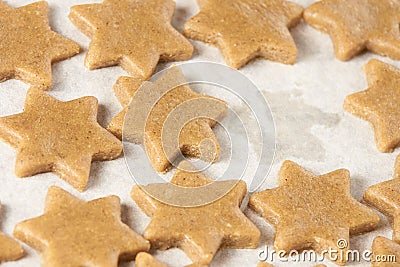 Preparation dough. Gingerbread Cookie. Sweet dessert Stock Photo