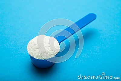 Preparation mixture of baby feeding, close up Stock Photo