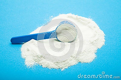 Preparation of mixture baby feeding, concept Stock Photo