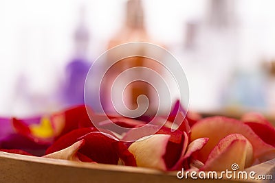 Preparation of perfumes from natural ingredients, aromatherapy Stock Photo