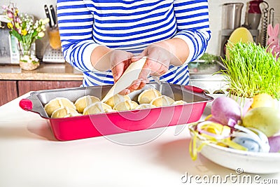 Preparation spring Easter holiday concept Stock Photo
