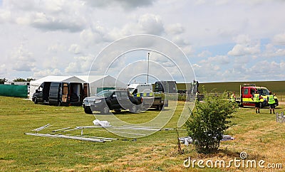 Preparation for the summer solstice. Editorial Stock Photo