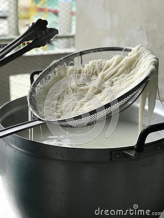 Prepare noodle`s ingredient Stock Photo