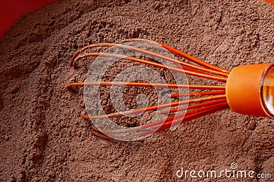 Preparing dough, mixing ingredients Stock Photo