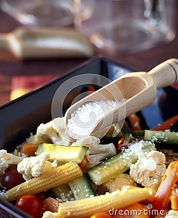 Preparing pickled vegetables Stock Photo