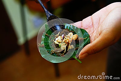 Preparing Thailand Cuisine Stock Photo